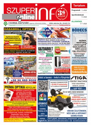 2026. március 20. - 12. hét