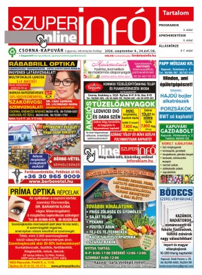 2026. szeptember 4. - 36. hét