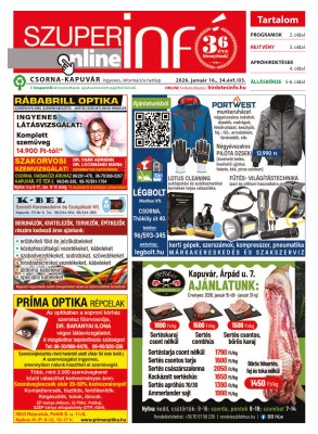 2026. január 16. - 03. hét