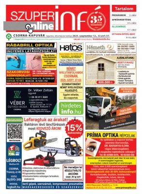 2025. szeptember 12. - 37. hét