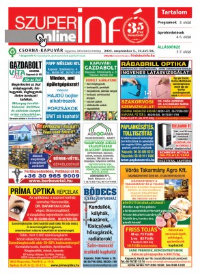 2025. szeptember 5. - 36. hét