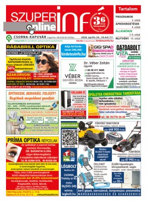 2026. április 24. - 17. hét